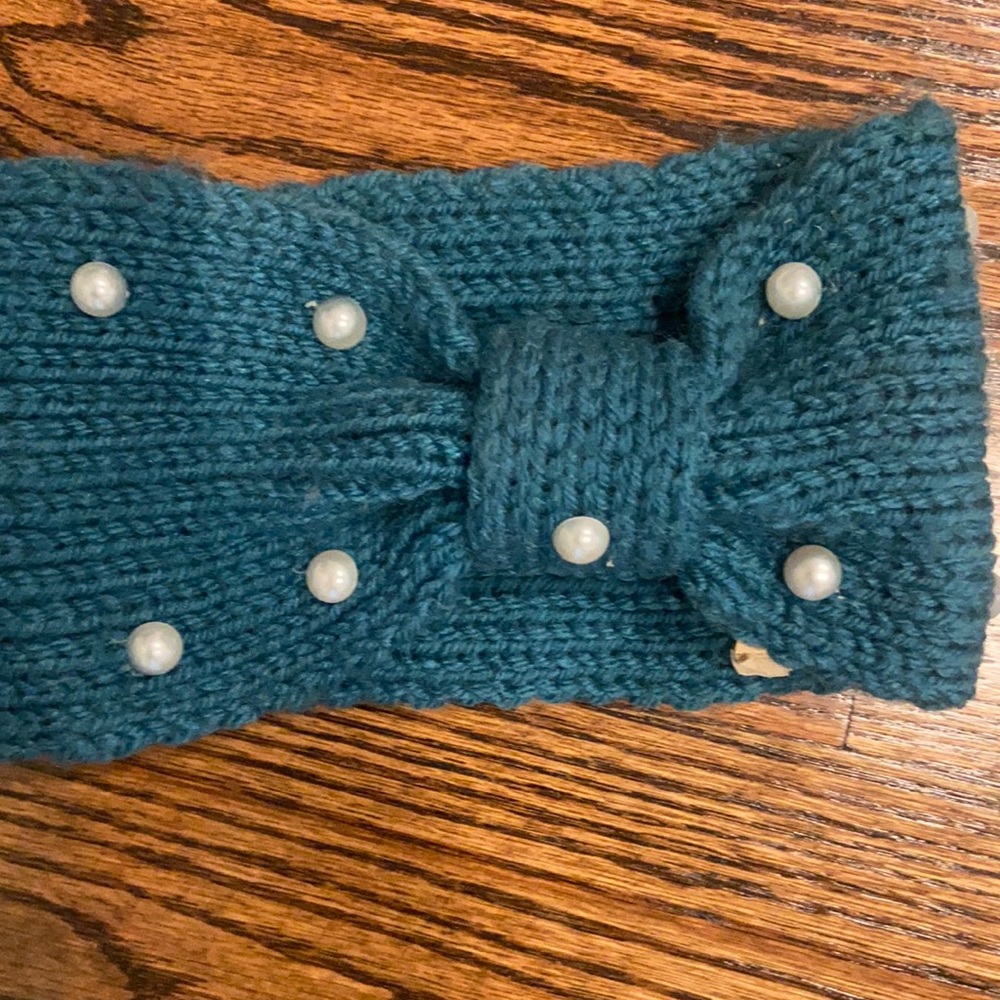 Blue head scarf